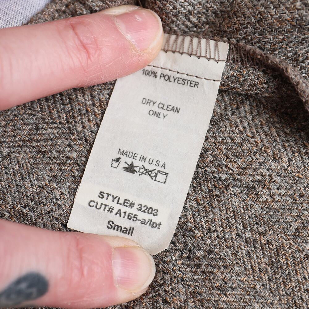 Women's Brown Retro Y2k Charlotte Russe Tweed 2-Button Career Blazer - Small - Picture 11 of 12